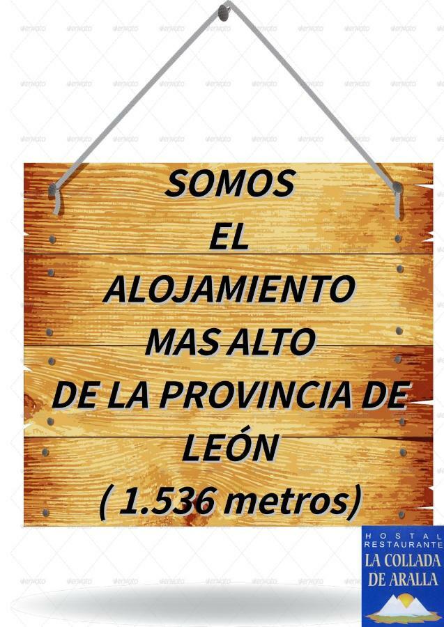 Hostal La Collada De Aralla Aralla de Luna Eksteriør bilde